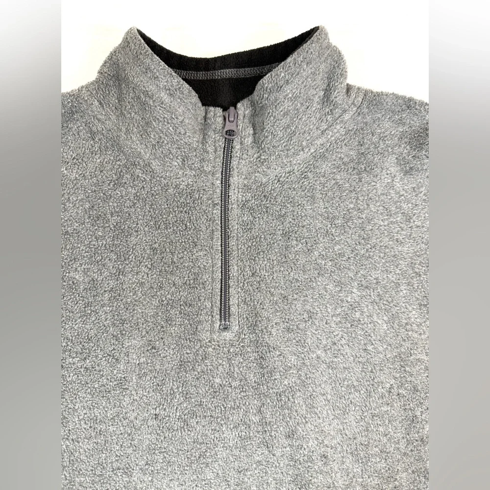 THE CHILDREN'S PLACE Boys' Grey Microfleece‎ Quarter Zip Jacket Size XXL (16)